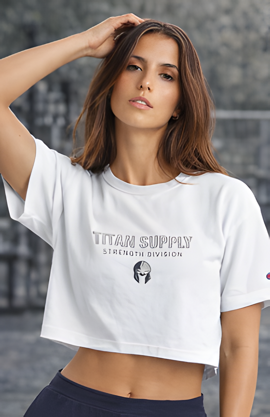 Women's Cropped Heritage Crewneck T-Shirt | Champion T453W