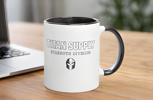 White 11oz Ceramic Mug with Color Inside