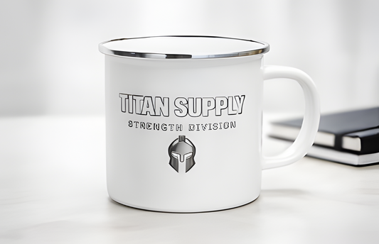 White 12oz Enamel Mug