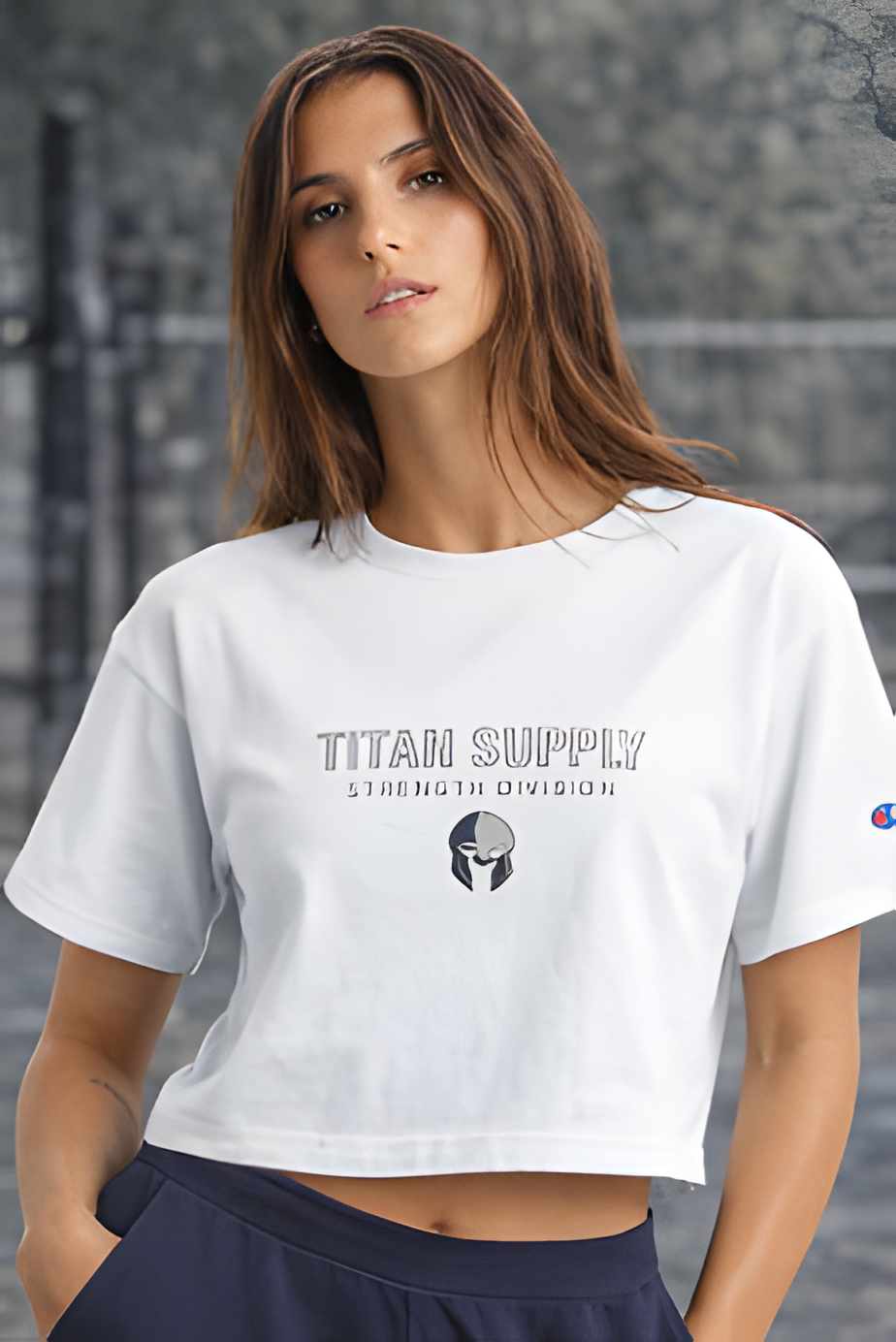 Women's Cropped Heritage Crewneck T-Shirt | Champion T453W