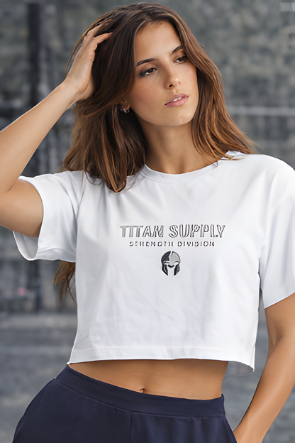 Women's Cropped Heritage Crewneck T-Shirt | Champion T453W