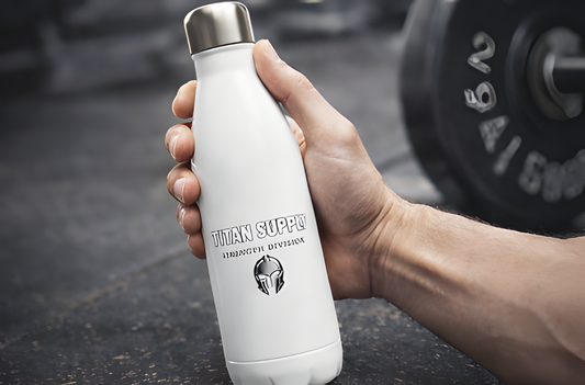 White 17oz Stainless Steel Water Bottle